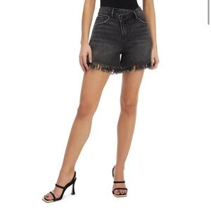 Good American Good 90s Women's Black Denim Shorts